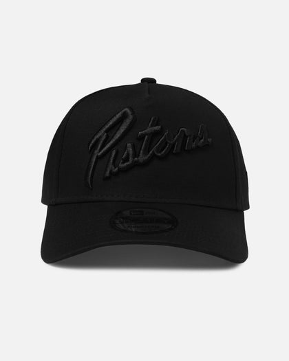 New Era Detroit Pistons 'NBA Black On Black' 9FORTY A-Frame Snapback Black