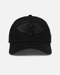 New Era New Orleans Pelicans 'NBA Black On Black' 9FORTY A-Frame Snapback Black