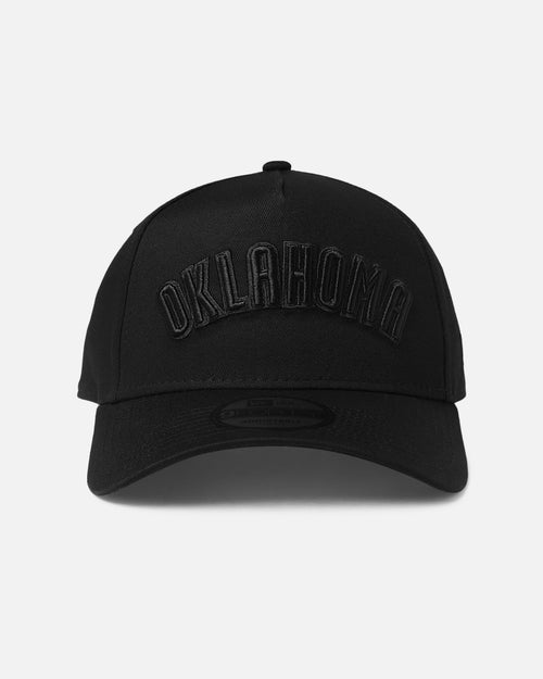 New Era Oklahoma City Thunder 'NBA Black On Black' 9FORTY A-Frame Snapback Black
