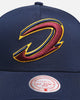 Mitchell & Ness Cleveland Cavaliers 'Upside Down Logo' Pro Pinch Snapback Navy