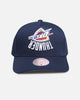 Mitchell & Ness Oklahoma City Thunder 'Upside Down Logo' Pro Pinch Snapback Navy