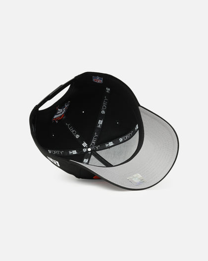 New Era Denver Broncos 'Upside Down Logo' 9FORTY A-Frame Snapback Black