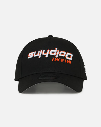 New Era Miami Dolphins 'Upside Down Logo' 9FORTY A-Frame Snapback Black