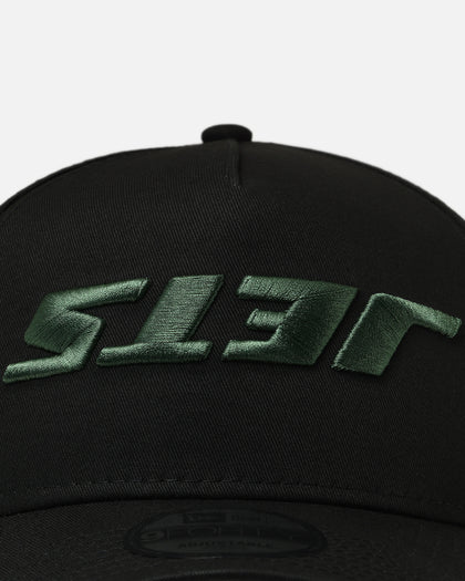 New Era New York Jets 'Upside Down Logo' 9FORTY A-Frame Snapback Black