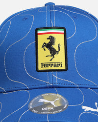 Puma X Scuderia Ferrari Monza Baseball Strapback Cap Steer Blue