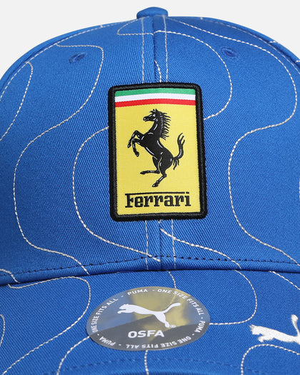 Puma X Scuderia Ferrari Monza Baseball Strapback Cap Steer Blue