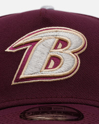 New Era Baltimore Ravens 'Plum' 9FORTY A-Frame Snapback Plum