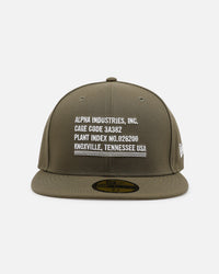 Alpha Industries X New Era Cage Code 59FIFTY Fitted Olive
