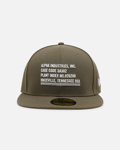 Alpha Industries X New Era Cage Code 59FIFTY Fitted Olive