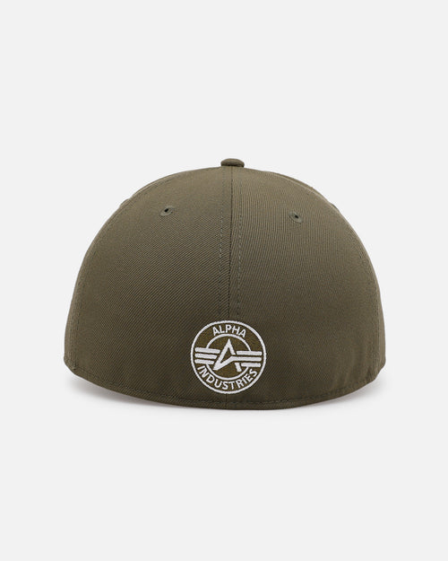 Alpha Industries X New Era Cage Code 59FIFTY Fitted Olive