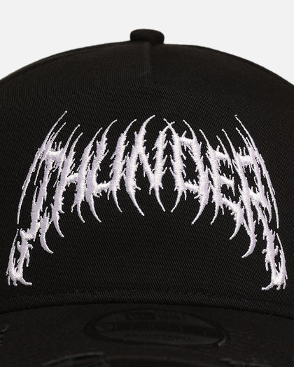 New Era Oklahoma City Thunder 'Hardcore Arch' 9FORTY A-Frame Snapback Black/White