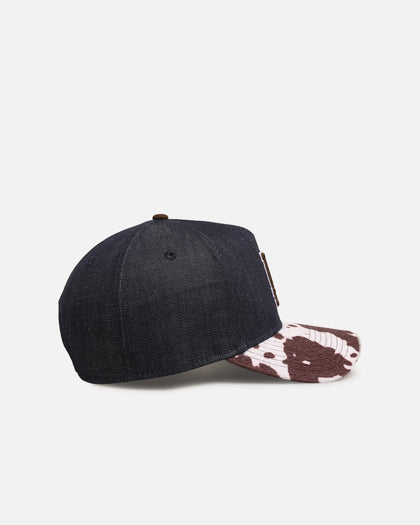 New Era Los Angeles Dodgers 'Denim Cowhide' 9FORTY A-Frame Snapback Navy