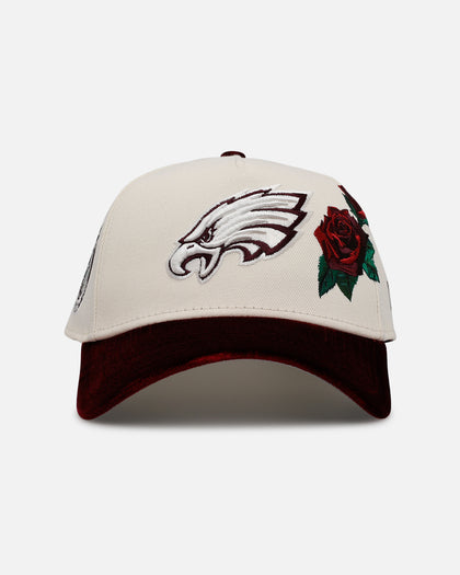 New Era Philadelphia Eagles 'Velvet Roses' 9FORTY A-Frame Snapback Chrome