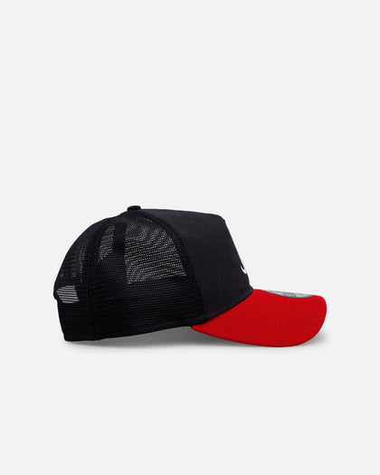 New Era Atlanta Braves 'Washed Truckers' 9FORTY A-Frame Trucker Snapback Official Team Color