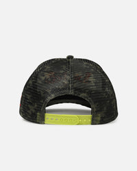 Loiter X Yu-Gi-Oh! Millenium Puzzle Snapback Hat Green Camo