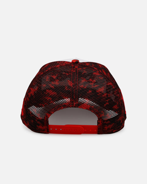 Loiter X Yu-Gi-Oh! Slifer The Sky Dragon Trucker Snapback Hat Red Camo