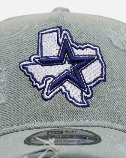 New Era Houston Astros 'Denim' 9FORTY A-Frame Snapback Light Wash Denim