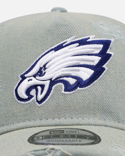 New Era Philadelphia Eagles 'Denim' 9FORTY A-Frame Snapback Light Wash Denim