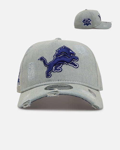 New Era Detroit Lions 'Denim' 9FORTY A-Frame Snapback Light Wash Denim