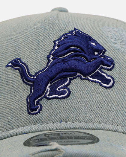 New Era Detroit Lions 'Denim' 9FORTY A-Frame Snapback Light Wash Denim