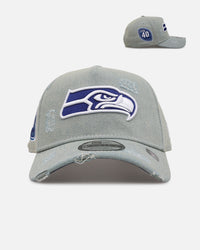 New Era Seattle Seahawks 'Denim' 9FORTY A-Frame Snapback Light Wash Denim