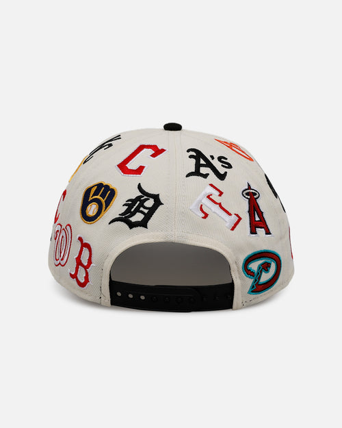 New Era MLB 'All Over Leagues' 9FORTY A-Frame Snapback Chrome/Black