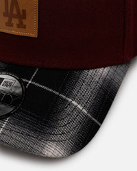 New Era Los Angeles Dodgers 'Workwear' 9FORTY A-Frame Snapback Maroon