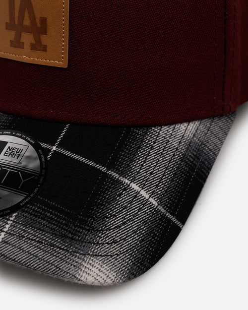 New Era Los Angeles Dodgers 'Workwear' 9FORTY A-Frame Snapback Maroon
