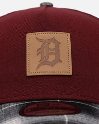 New Era Detroit Tigers 'Workwear' 9FORTY A-Frame Snapback Maroon