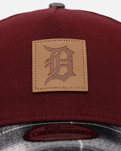 New Era Detroit Tigers 'Workwear' 9FORTY A-Frame Snapback Maroon