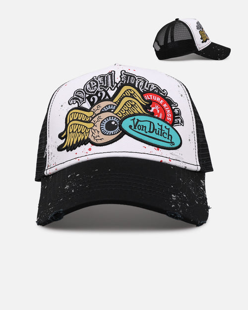 Von Dutch X Culture Kings CK Trucker Snapback White/Black