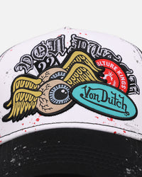Von Dutch X Culture Kings CK Trucker Snapback White/Black