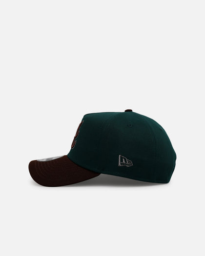 New Era Atlanta Braves 'Rainforest' 9FORTY A-Frame Snapback Green/Brown