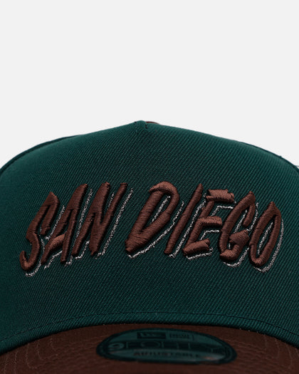New Era San Diego Padres 'Rainforest' 9FORTY A-Frame Snapback Green/Brown