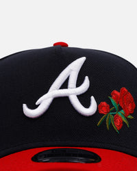 New Era Atlanta Braves 'Official Team Color Rose' 9FORTY A-Frame Snapback Official Team Color
