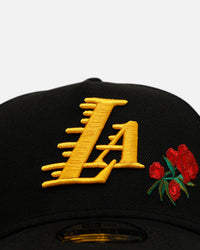 New Era Los Angeles Lakers 'Official Team Color Rose' 9FORTY A-Frame Snapback Official Team Color