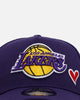 New Era Los Angeles Lakers 'Team Color Hearts' 9FORTY A-Frame Snapback Official Team Color