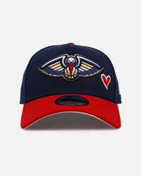 New Era New Orleans Pelicans 'Team Color Hearts' 9FORTY A-Frame Snapback Official Team Color