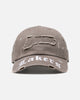 Mitchell & Ness Los Angeles Lakers 'Gothic Arch' Dad Fit Strapback Washed Chocolate