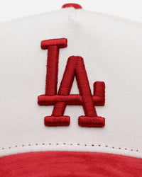 New Era Los Angeles Dodgers 'Cardinal Suede' 9FORTY A-Frame Snapback Cardinal