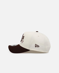 New Era Oakland Athletics 'Pink Satin Pink Hearts Walnut' 9FORTY A-Frame Snapback Chrome/Walnut
