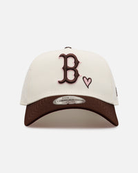 New Era Boston Red Sox 'Pink Satin Pink Hearts Walnut' 9FORTY A-Frame Snapback Chrome/Walnut