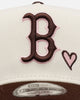 New Era Boston Red Sox 'Pink Satin Pink Hearts Walnut' 9FORTY A-Frame Snapback Chrome/Walnut