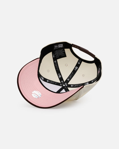 New Era Boston Red Sox 'Pink Satin Pink Hearts Walnut' 9FORTY A-Frame Snapback Chrome/Walnut