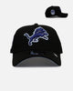 New Era Detroit Lions 'Black And Sky Blue' 9FORTY A-Frame Snapback Black/Sky Blue