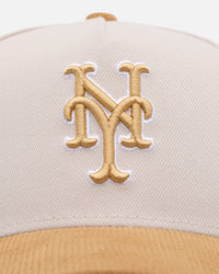 New Era New York Mets 'Honey Pot' 9FORTY A-Frame Snapback Stone/Wheat