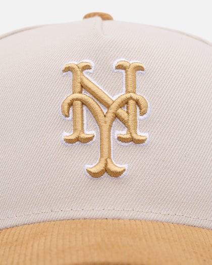 New Era New York Mets 'Honey Pot' 9FORTY A-Frame Snapback Stone/Wheat