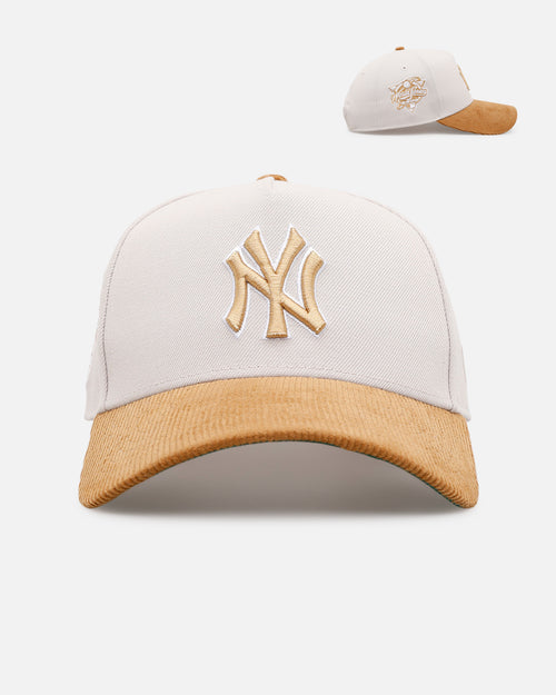 New Era New York Yankees 'Honey Pot' 9FORTY A-Frame Snapback Stone/Wheat