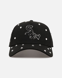 New Era Chicago White Sox 'Black Satin Hearts' 9FORTY A-Frame Snapback Black