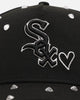 New Era Chicago White Sox 'Black Satin Hearts' 9FORTY A-Frame Snapback Black